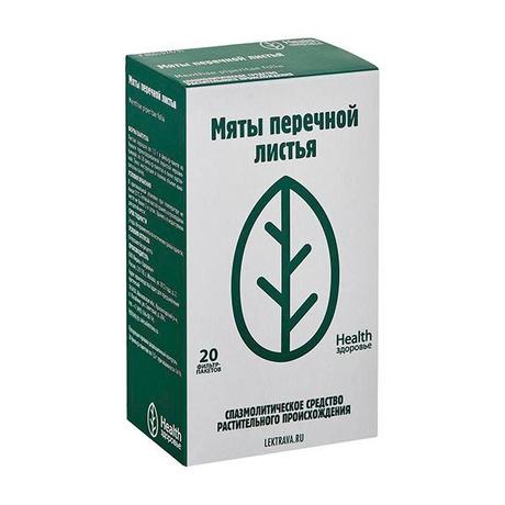 Фото Мята перечная листья, фильтр-пакет 1.5 г, 20 шт.