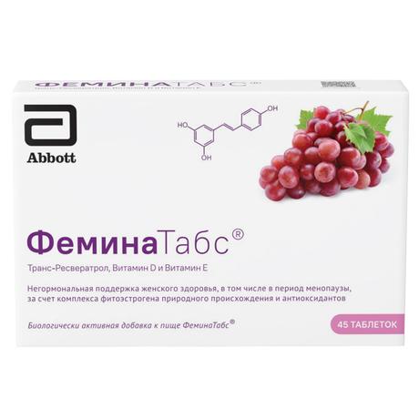 Фото Феминатабс, таблетки 170 мг,  45 шт.
