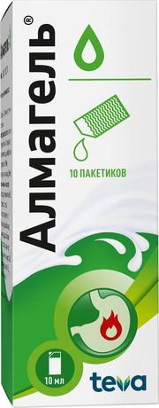 Фото Алмагель сусп д/внут пр. пак 10 мл х10