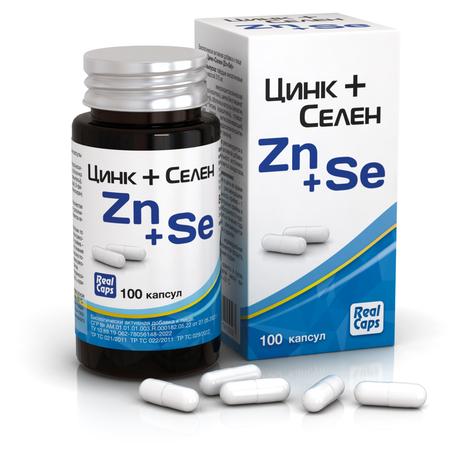 Фото Цинк+Селен RealCaps, капсулы 315 мг, 100 шт.