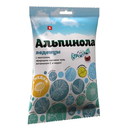 Фото Альпинола леденцы с ментолом, эф. маслами трав, вит.с и медом 75 г х1