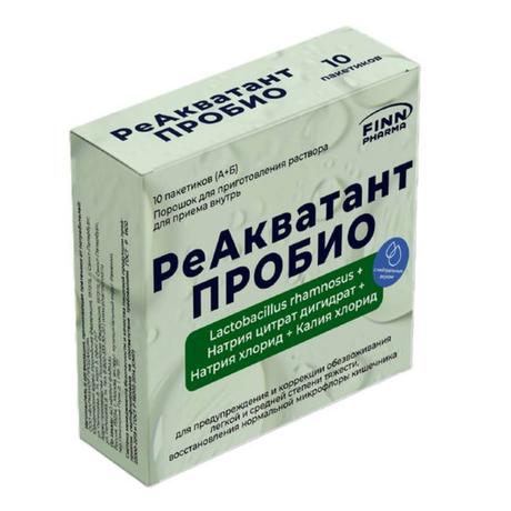 Фото РеАкватант Пробио, порошок для приготовления раствора для приема внутрь пакетики, 10 шт.