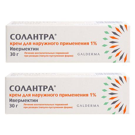Фото Набор 2уп Солантра крем 1% 30г