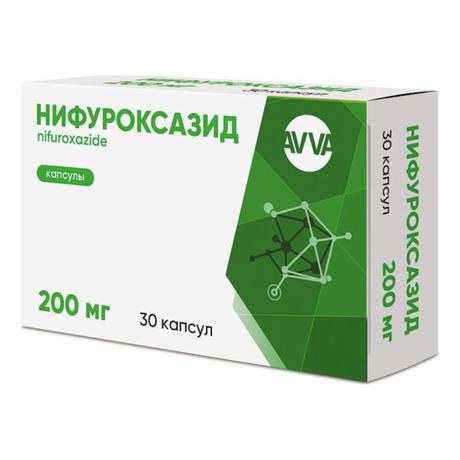 Фото Нифуроксазид, капсулы 200 мг, 30 шт.