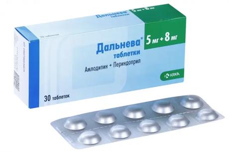 Фото Дальнева, таблетки 5 мг+8 мг, 30 шт.