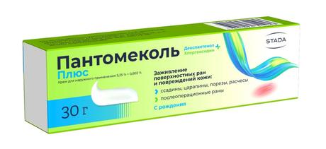 Фото Пантомеколь Плюс, крем 5,25%+0,802%, 30 г