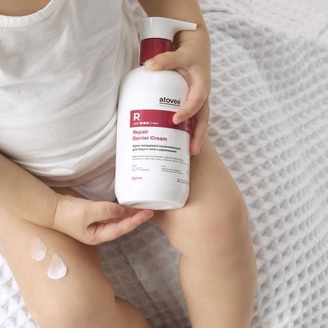 Фото Atovee Rapid, крем липидовосстанавливающий для лица и тела, 300 мл