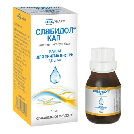 Фото Слабидол КАП, капли для приема внутрь 7.5 мг/мл флакон/капельница, 15 мл
