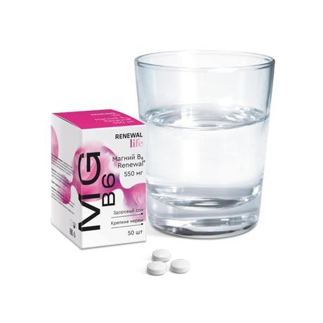 Фото Магний В6 Реневал, таблетки покрыт. плен. об., 50 шт.