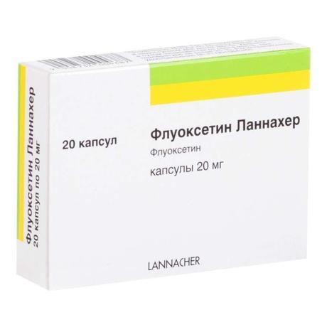 Фото Флуоксетин-Ланнахер, капсулы 20 мг, 20 шт.