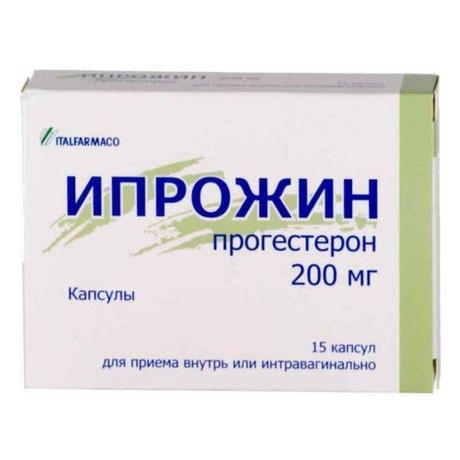 Фото Ипрожин, капсулы 200 мг, 15 шт.