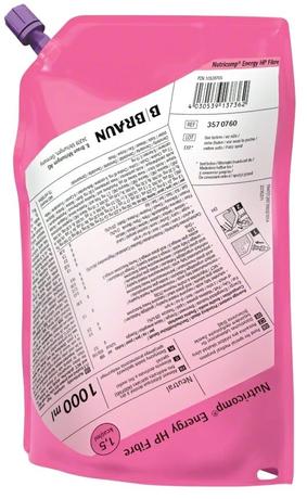 Фото Nutricomp Energy HP Fibre liquid, смесь жидкая (нейтральный вкус) 1000 мл