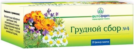 Фото Сбор Грудной №4, пакетики 2 г, 20 шт. (Фитофарм)