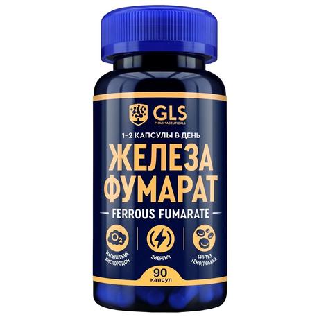Фото GLS, Железа фумарат, капсулы 300 мг, 90 шт.