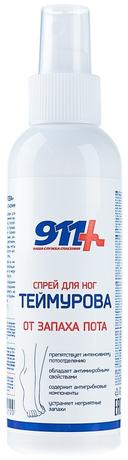 Фото 911 Теймурова, спрей для ног (от запаха), 150 мл
