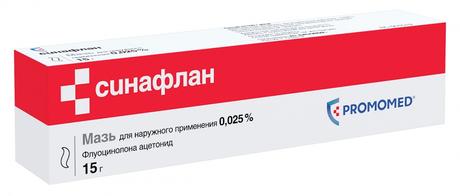 Фото Синафлан, мазь 0.025%, 15 г (Биохимик)
