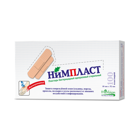 Фото Нимпласт, пластырь 1.9 см х 7.2 см, 100 шт.