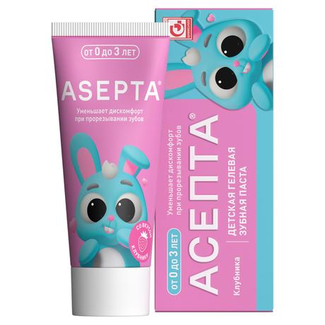Фото Асепта Baby, гелевая зубная паста (от 0 до 3 лет), 50 мл
