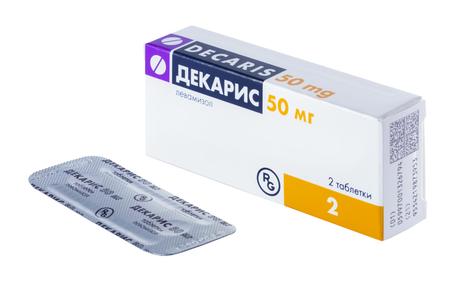 Фото Декарис, таблетки 50 мг, 2 шт.