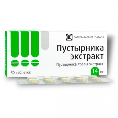 Фото Пустырника экстракт, таблетки 14 мг, 50 шт.