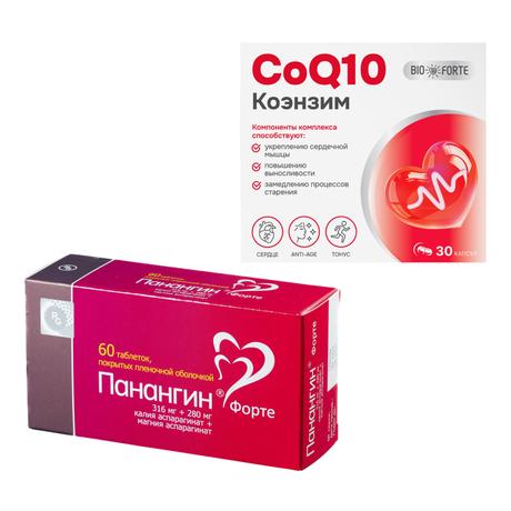 Фото Набор Панангин форте таб х60 и Коэнзим Q10 BioForte х30