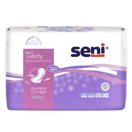 Фото Seni Lady Super, прокладки урологические, 15 шт.