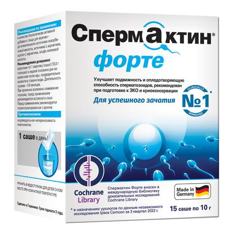 Фото СпермАктин Форте, саше 10 г, 15 шт.