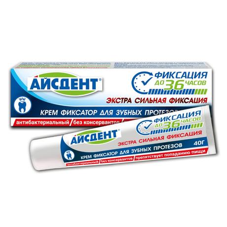 Фото Айсдент, крем-фиксатор для зубных протезов, 40 г