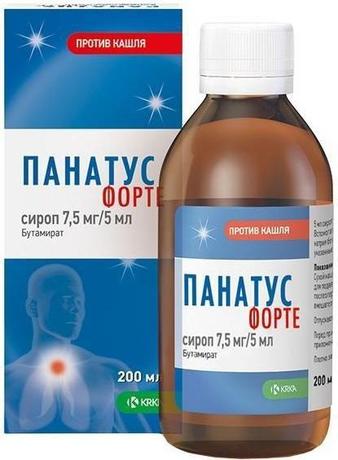 Фото Панатус форте, сироп 7,5 мг/5 мл, 200 мл