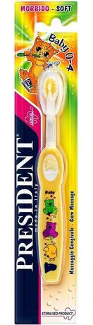 Фото ПрезиДент Бэби, мягкая зубная щетка для детей 0-4 лет