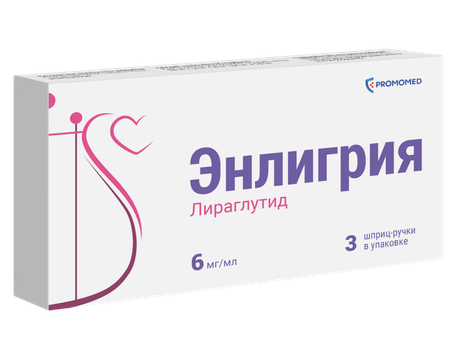 Фото Энлигрия, раствор для подкожного введения 6 мг/мл, шприц-ручка 3 мл, 3 шт.