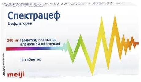 Фото Спектрацеф, таблетки в плёночной оболочке 200 мг, 14 шт.