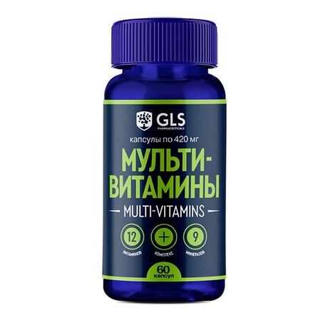 Фото GLS Мультивитамины 12+9, капсулы 420 мг, 60 шт.