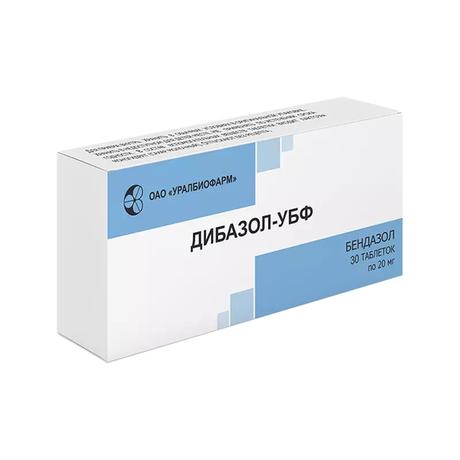 Фото Дибазол-УБФ, таблетки 20 мг, 30 шт.