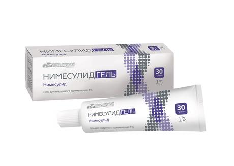 Фото Нимесулид, гель для наружного применения 1 %, туба 30 г