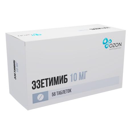 Фото Эзетимиб, таблетки 10 мг, 56 шт.