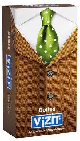 Фото Vizit презервативы Dotted точечные, 12 шт.