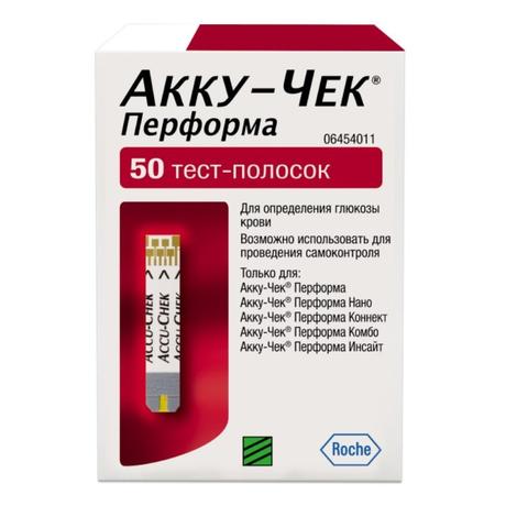 Фото Тест-полоски Accu-Chek Performa, 50 шт.