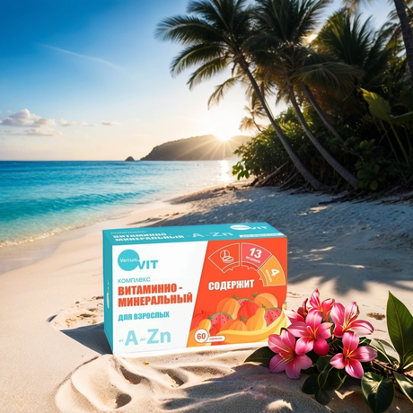 Фото Verrum Vit, витаминно-минеральный комплекс от А до Zn, таблетки, 60 шт.