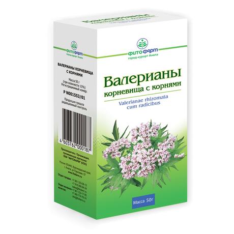Фото Валерианы корневища с корнями (Фитофарм), 50 г