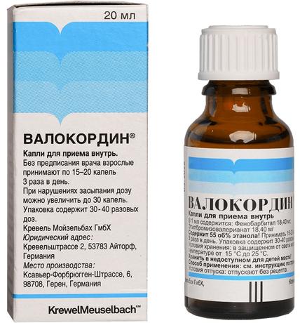 Фото Валокордин, капли, 20 мл