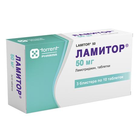 Фото Ламитор, таблетки 50 мг, 30 шт.