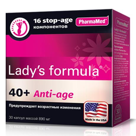 Фото Lady's formula 40+ Anti-Age, капсулы 890 мг, 30 шт.