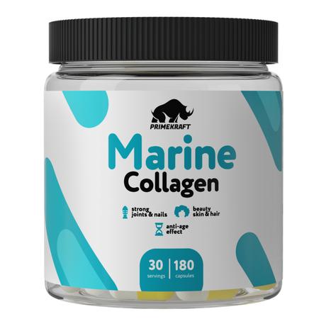 Фото Коллаген морской рыбный капсулы (натуральный, без добавок), 180 шт.