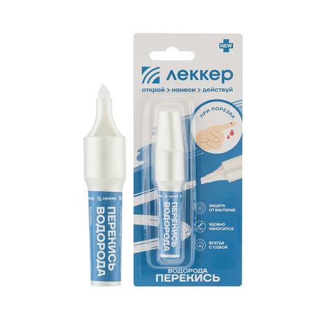 Фото Перекись водорода-Леккер, раствор 3%, флакон 5 мл, 1 шт.