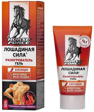 Фото Лошадиная сила Разогреватель, гель для тела, 125 мл