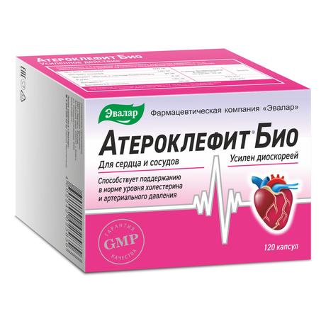 Фото Атероклефит БИО, капсулы 0,25 г, 120 шт.