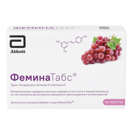 Фото Феминатабс, таблетки 170 мг, 60 шт.