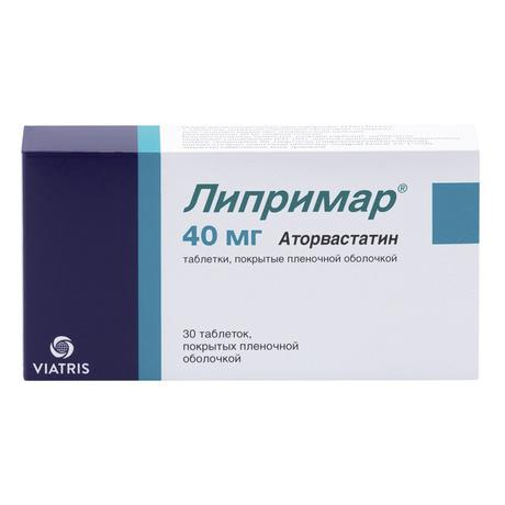Фото Липримар, таблетки в плёночной оболочке 40 мг, 30 шт.
