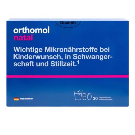 Фото Ортомоль Натал, порошок и капсулы на 30 дней, 30 шт.